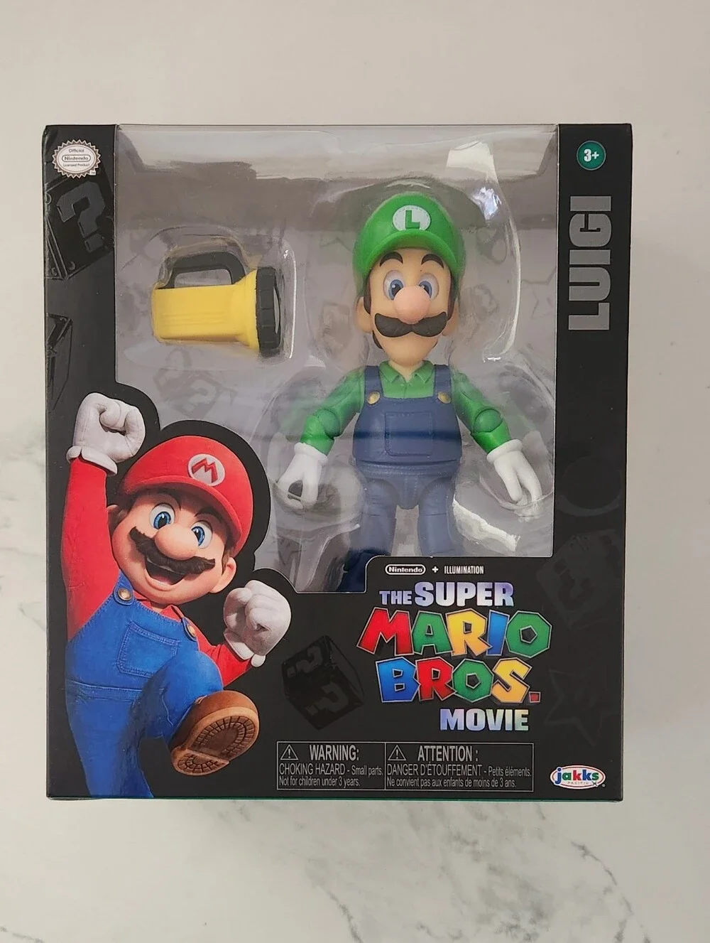 Nintendo Luigi Figure with Green Hat and Blue Overalls - Super Mario Bros. Movie